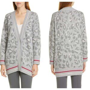NEW Fabiana Filippi Italy XL Animal Knit Cardigan Sweater Virgin Wool Mohair